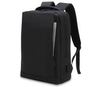 Waytex 15 Inch Waterproof Laptop Backpack with USB Charging Port, Black, 15 pouces, Classic