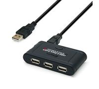 WAYTEX 28504 USB 2.0 Hub 3 Ports USB-A Self-Powered for 1 PC or 2 PC - 1 m Cable Included