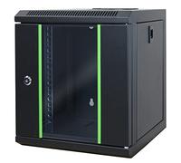 WAYTEX 37483 10 Inch 6U Brewing Bay Server Mini Network Case with Glass Door with Black Lock Supplied Assembled