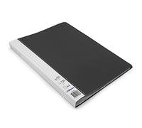 Waytex 931335N Document Protector A4 120 Pockets Premium Polypropylene Opaque Identifiable - 60 Transparent Pockets - Black