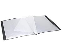 WAYTEX 931400 Document Protector A4 40 Views 20 Pockets Polypropylene Cover Black
