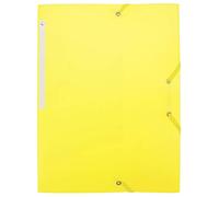 Waytex Elasticated Folder with 3 Flaps Polypropylene 4.5/10 Soft and Opaque A4 - Yellow 931454 1 Folder