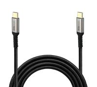 Waytex USB C Cable 100W 2m, Fast Charge PD 5A USB Type C Cable, 10Gbps Data Transfer, Anti-Break Braided Nylon Sleeve, Black
