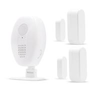 Waytronic Door Sensor Chime,One Click Mute,Multiple Modes，Door Open Chime for Business/Store/Home/Office When Entering,80dB,with 500 FT Range,2Door Sensor+1Receiver,White.