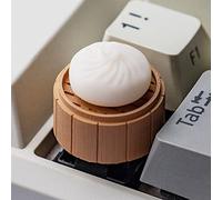 WAYUTO Magnetic Steamer Bun Keycap Esc Keycap R4 Keycap Gaming Keyboard Keycap Bun Stress Toy Keycap Replacement for Mechanical Keyboard MX Switch DIY Decoration