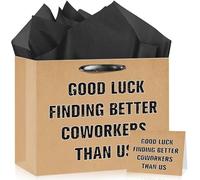 Wayyogh Farewell Going Away Party Decorations,Brown Good Luck Finding Better Coworkers Than Us Gift Bags