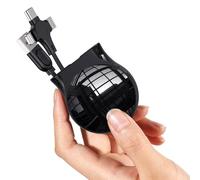 Wayzu® Multi Retractable 3 in 1 Charging Cable 6A,Multi Head Fast Charging Cable,Type C,IP,Micro Multi Port Data Transfer Cable for iPhone,Samsung Gelaxy,PS,Pixel (Black)