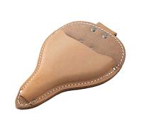 Wazakura Bonsai Scissors Leather Holster with Belt Loop MADE IN JAPAN, Japanese Garden Hand Tools Holder, Durable Sheath Pouch for Gardener - Beige