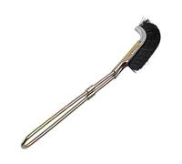 Wazakura Curved Head Bonsai Brush - 235mm (9.25") Trunk Care Tool for Bonsai Maintenance & Detailing, Made in Japan