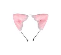 WAZHAKU Faux Fur Fox Ears Headband Furry Wolf Ears Fluffy Cat Ears Headband Animal Costume Accessory for Children Girls Women Costume Cosplay Costume