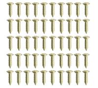 Waziaqoc 50 Pack 3mm Gold Pickguard Screws, for Electric Bass Instrument, Compatible with Fender Strat, Tele, Stratocaster, Telecaster, Gibson LP, Les Paul, SG Models