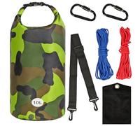 Wazitin Bear Bag Hanging Kit, 10L Waterproof Bear Proof Food Storage for Backpacking and Camping, Ultralight Bear Proof Canister Gear for Food Storage with Nylon Ropes, Clips and Rock Pouch