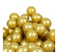 Waziwe Pack of 36 Golden Birthday Balloons • Premium Balloons Made of 100% Natural Latex • Balloon Garland for Balloons Wedding Boys Girls Party Decoration Baby Shower Anniversary Decoration