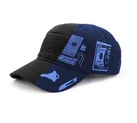 Wazoo Cache Cap | Travel, Tactical & Everyday Carry Cap | 6 Hidden Pockets for Emergency Cash, Documents, Keys and Tools | Morale Patch Panel Black, Black, One size