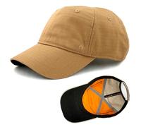 Wazoo Cache Cap | Travel, Tactical & Everyday Carry Cap | 6 Hidden Pockets for Emergency Cash, Documents, Keys and Tools, Coyote Brown, One Size-Large