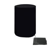 WAZUBC 1000L Drum Cover Water Barrel Cover, 25 x 37 Inch, Black, Oxford Fabric, Round