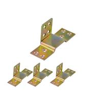 WAZUBC 4 Sets Heavy Duty Bed Hinge, Metal Bed Rail Square Frame Brackets Solid Sturdy Heavy Duty Metal Joiners Connecting Hinge Bracket Fixed Connector Rail Connector