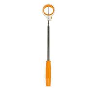 WAZUBC Golf Ball Retriever, Telescopic Golf Ball Retriever Telescopic Scoop Saver Locking Stainless Steel Shaft Pick Up Tool Golf Ball Putter Grabber Claw Sucker Tool (Orange)