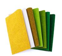 WAZUBC Grass Landscape Mat Rolls, 25x25cm, Dark Green, Kraft Paper, Landscape Material, Model Making