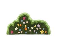 WAZUBC Green Moss Leaf Bathroom Rug, 60 * 120cm Washable Soft 3D Moss Carpet for Bathroom, Bedroom, Kitchen, Living