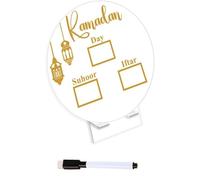 WAZUBC Ramadan Advent Calendar, Acrylic Countdown Calendar Acrylic Ramadan Countdown Calendar for Ramadan Kareem Tabletop Decoration (K)
