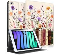 Wazzasoft for iPad mini 5th 2019/Mini 4th 2016 Case -Smart Folio Case (Auto Wake/Sleep) Slim Lightweight Protection for Apple Tablet Cover for Women Girls,Painting Flowers