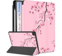 Wazzasoft for Samsung Galaxy Tab A9 Plus Case - Women Girls Teens Kids Cute Folio Cover Girly Aesthetic Flower Unique Design Pencil Holder Auto Sleep&Wake for Samsung A9+/A9 Plus Tablet Cases 11 Inch