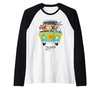 WB 100: Looney Tunes Scooby-Doo mashup Raglan Baseball Tee