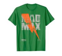 WB 100: Mad Max The Road Warrior Lightning Bolt T-Shirt, Men, Kelly Green, XX-Large