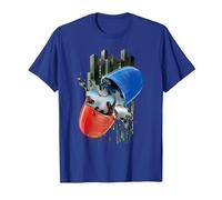 WB 100: The Matrix Red or Blue Pill T-Shirt, Men, Royal Blue, Large