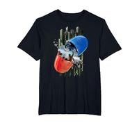 WB 100: The Matrix Red or Blue Pill T-Shirt, Men's Big and Tall, Black, 2X Tall