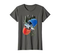 WB 100: The Matrix Red or Blue Pill T-Shirt, Women, Asphalt Grey, X-Large