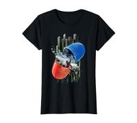 WB 100: The Matrix Red or Blue Pill T-Shirt, Women, Black, X-Small
