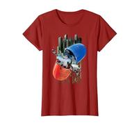 WB 100: The Matrix Red or Blue Pill T-Shirt, Women, Cranberry Red, 3X-Large