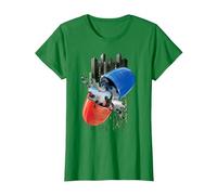 WB 100: The Matrix Red or Blue Pill T-Shirt, Women, Kelly Green, Small