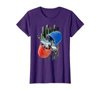 WB 100: The Matrix Red or Blue Pill T-Shirt, Women, Purple, XX-Large