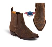 WB-37 Stars & Stripes Western Boots Brown Unisex