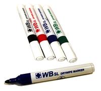 WB SL 20x Mixed Whiteboard Flipchart Drywipe Marker Pens Pen Bullet Tip Kids School Office
