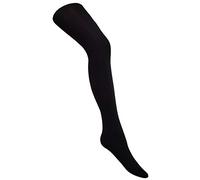 WB SOCKS Girls Plain Opaque Black Tights - choice of sizes - 80 Denier