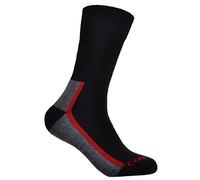 WB SOCKS Mens Black Cotton Coolmax Walking Socks Pack of 2 pairs