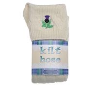 WB SOCKS Men's Thistle Embroidered Kilt Hose