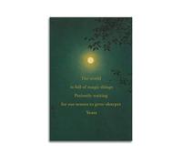 WB Yeats Quotes PrintClassic Aesthetic Poster Decorative Painting Canvas Wall Art Living Room Poster Bedroom PaintingUnframe-style 20x30inch(50x75cm)