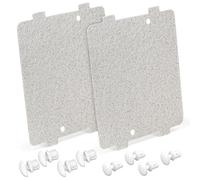 WB39X10034 Microwave waveguide Mica Cover Compatible with GE Microwave, Waveguide Cover Replacement Replaces AP4980541, AH3486812, 3-7/8 x 4-1/4 Inches, 2 Pack