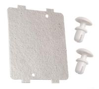 WB39X10034 Waveguide Cover for GE Microwaves with Two Lock Buttons and 0.6mm Mica to Reduce Risk of Arcing or Damage