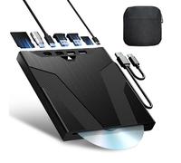 Wbacon 8 in 1 External CD/DVD Drive for Laptop, Slot-Loading Optical Drive