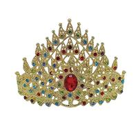 WBANGIAO Thai Crown Dance Headdress Comb Crown Thai Hair Jewelry Thai Dancer Headdress Gold Thai Hair Accessories Traditional