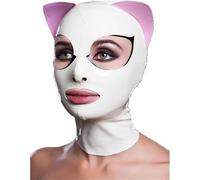 WBAODAN Adult Latex Hood Made of Rubber with Zipper on the Back Cat Shaped Latex Mask Suitable for Halloween Party Role Play(Size:M-65CM)