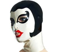WBAODAN Latex Mask Rubber Hood Halloween Party Mask Natural latex For Club Wear Costumes Ball Cosplay(Size:XS-48.5CM)