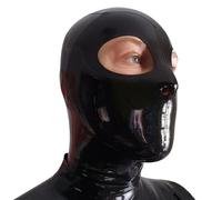 WBAODAN Latex Rubber Mask Sexy Adult Latex Hood Suitable for Halloween Club Role Play(Size:L-60CM)