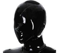WBAODAN Suffocation Mask with Breathing Port Rubber Mask with Zipper for Role Play Cosplay Costumes Adult Mask(Size:XXL-73CM)